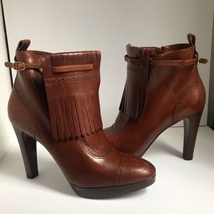 Ralph Lauren leather ankle boots made in Italy